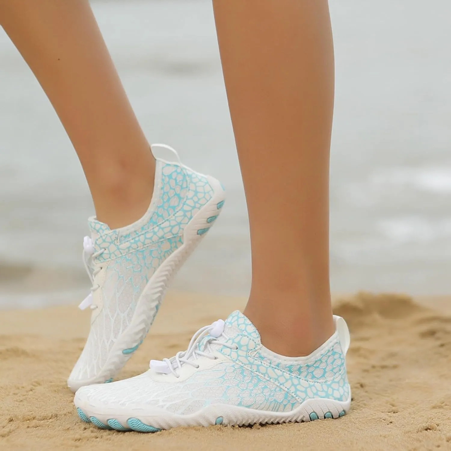 Women's Lightweight Quick Drying,Aqua Water Shoes Athletic Comfy Walking Shoes Men's and Women's Non Slip Sports Sneakers Outdoor River Tracing Shoe Summer Breathable Hiking Running Fitness Footwear