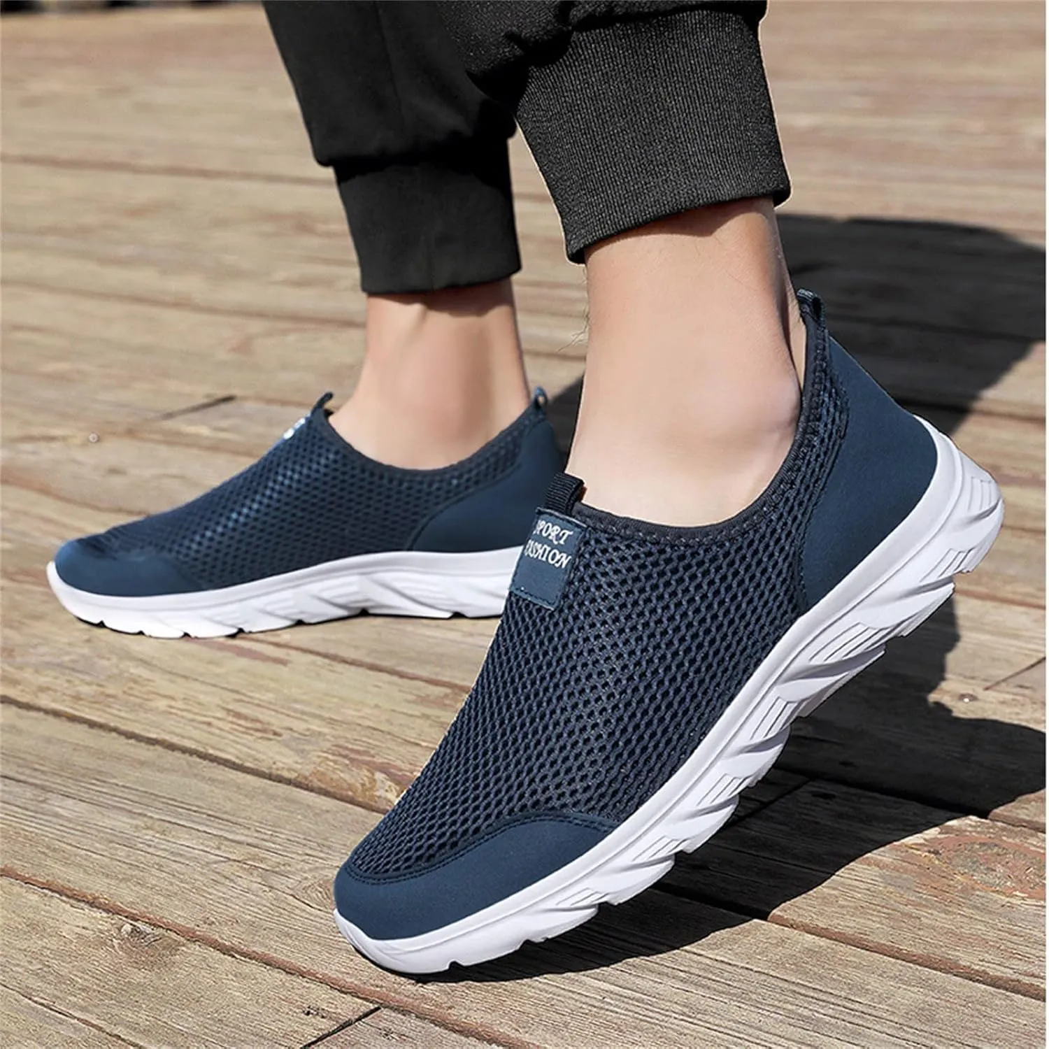 Women's Lightweight Slip On Walking Running Shoes Tennis Shoes Men Slip On Men Casual Shoes Women Shoes Sneakers Slip On Tennis Shoe Loafers Casual Slip On