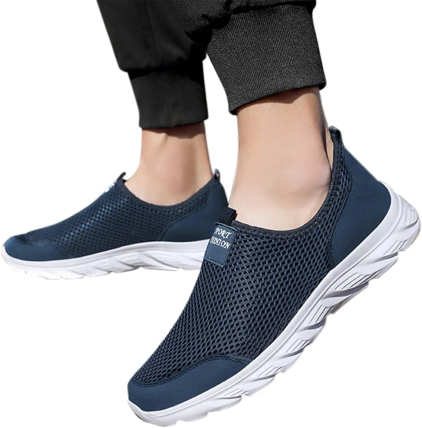 Women's Lightweight Slip On Walking Running Shoes Tennis Shoes Men Slip On Men Casual Shoes Women Shoes Sneakers Slip On Tennis Shoe Loafers Casual Slip On