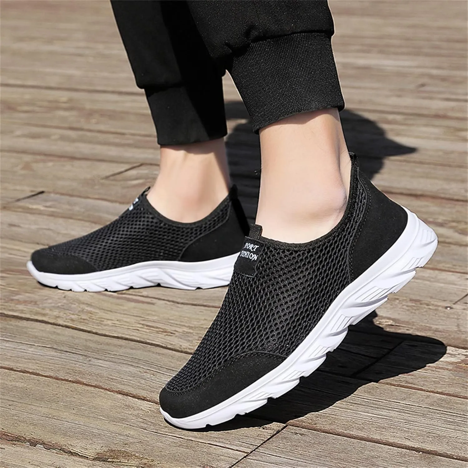 Women's Lightweight Slip On Walking Running Shoes Tennis Shoes Men Slip On Men Casual Shoes Women Shoes Sneakers Slip On Tennis Shoe Loafers Casual Slip On