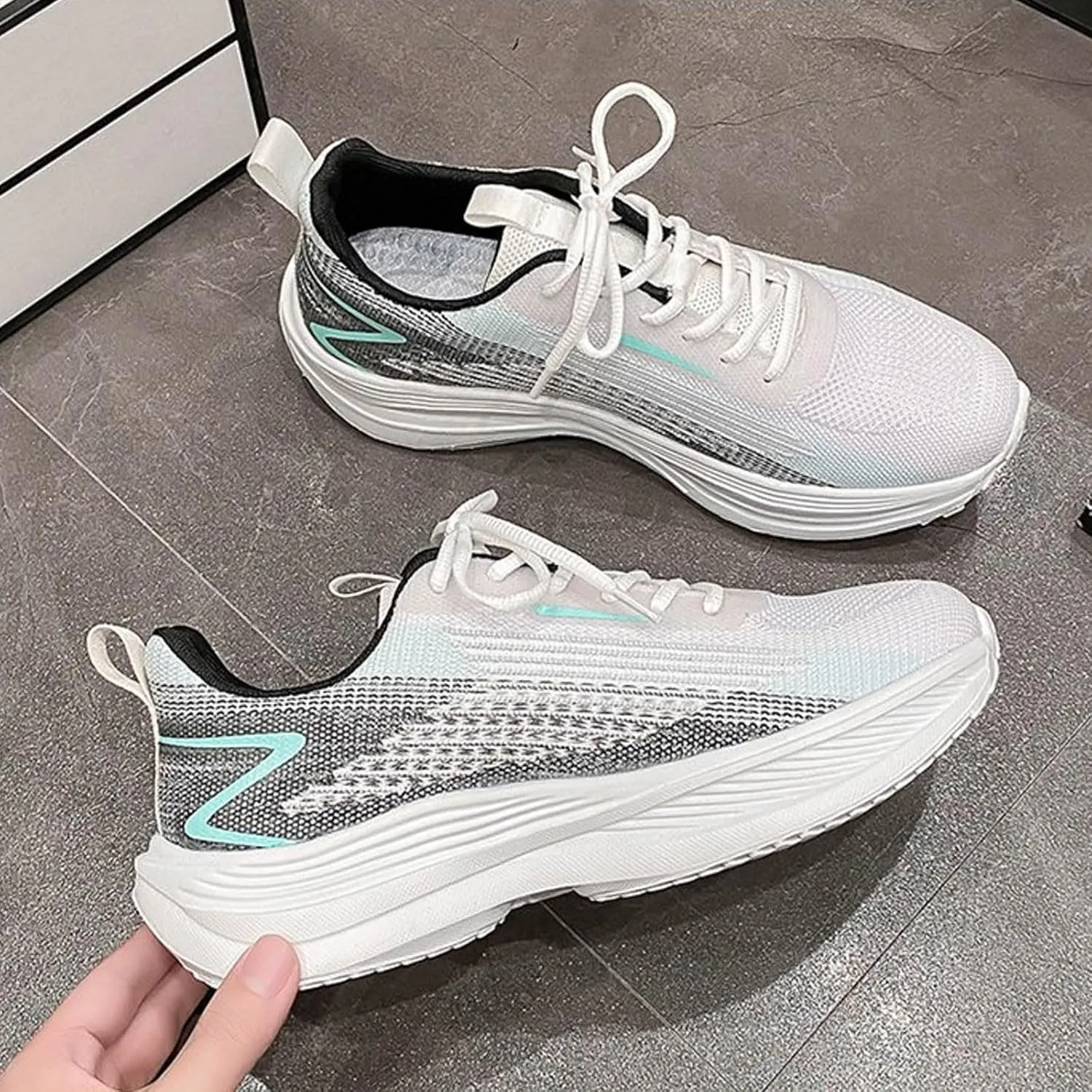 Women's Orthopedic Shoes with Adjustable Strap Casual Lace Up Non-Slip Walking Shoes Lightweight Elderly Shoe