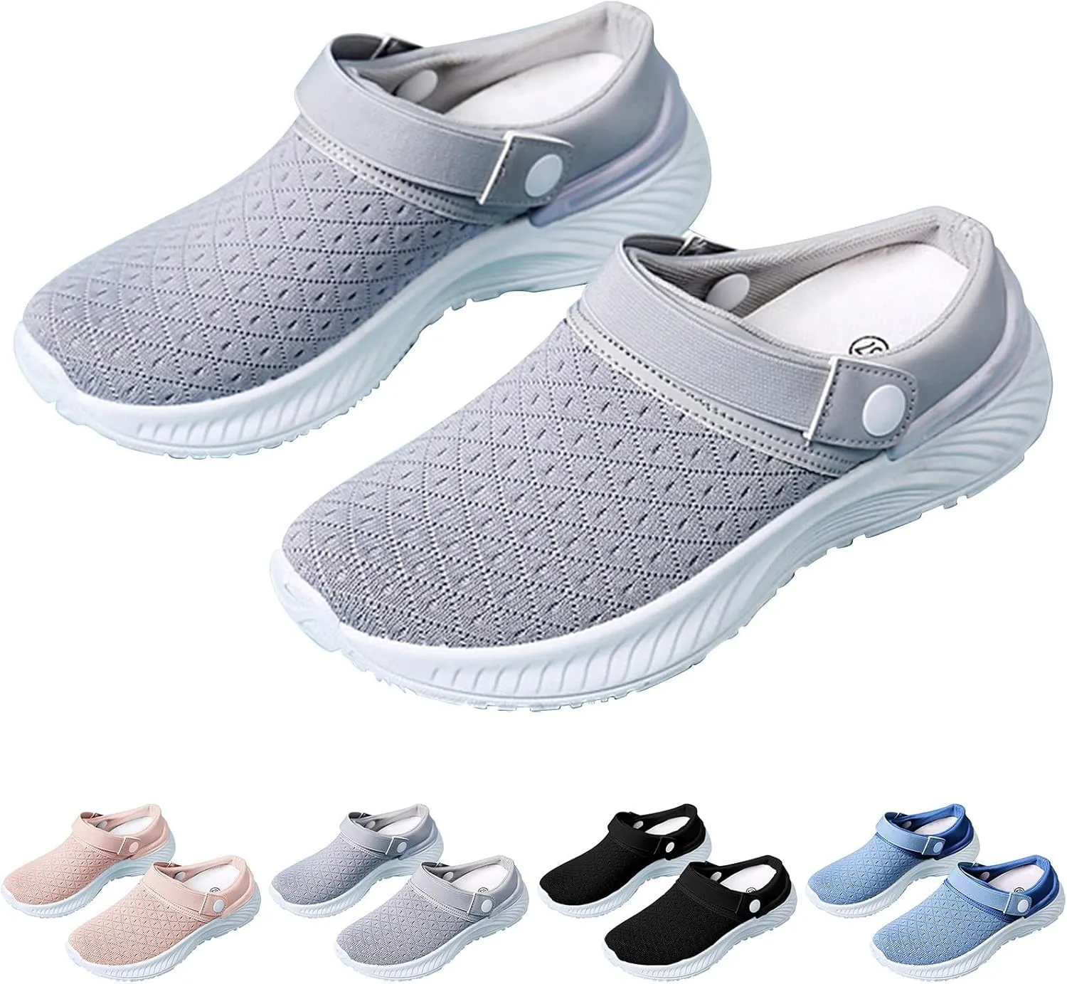 Women's Slip-on Mule Sneakers Lightweight Slip On Shoes Women Lether Men's Shoes Casual Women Shoes Sneakers Red Tennis Shoe Loafers Casual Slip On