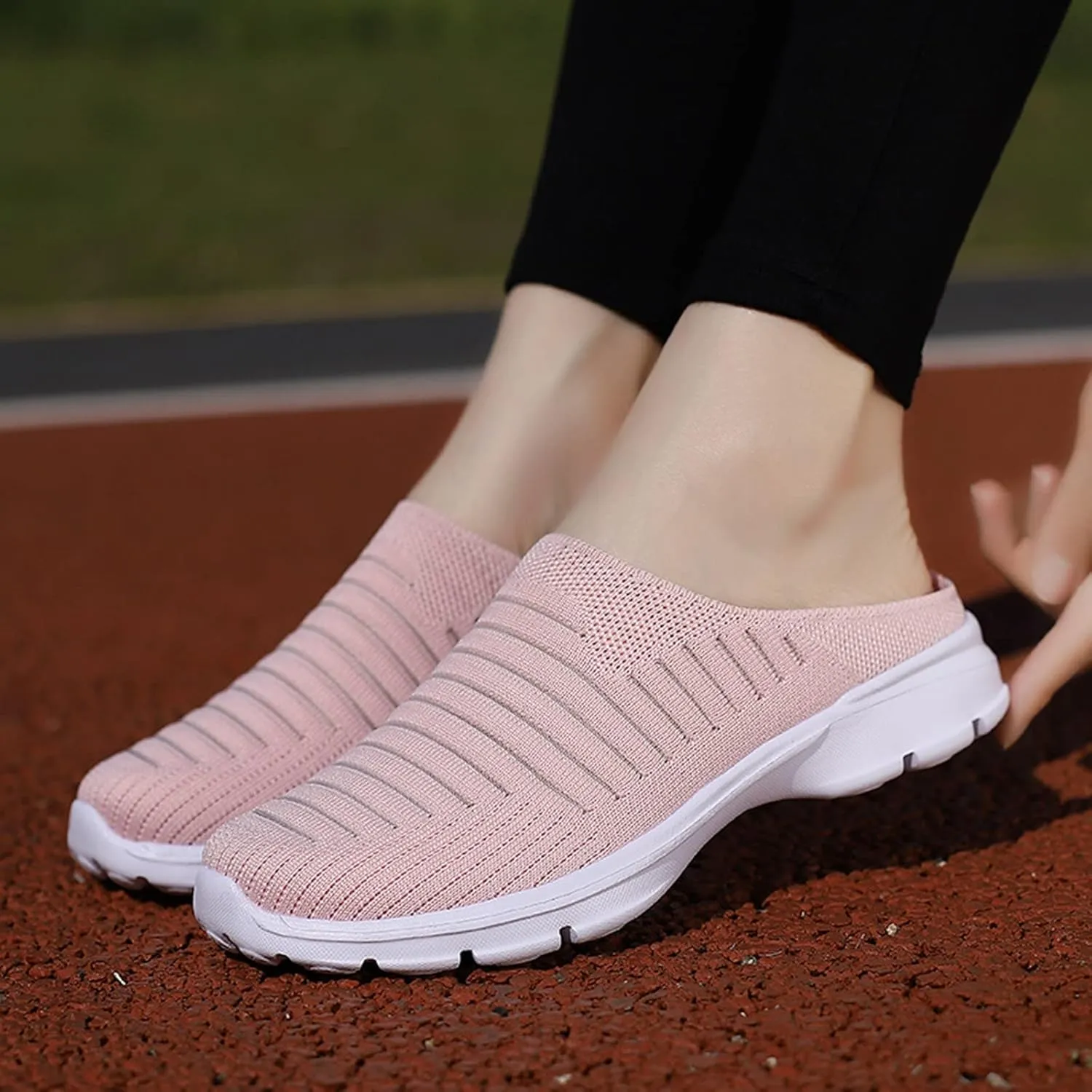 Women's Slip-On Orthopedic Arch Support Backless Non Slip Work Shoes Women Wide Width Casual Shoes Slip On Slip On Sneakers White Tennis Shoe Loafers Casual Slip On