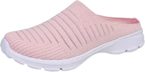 Women's Slip-On Orthopedic Arch Support Backless Non Slip Work Shoes Women Wide Width Casual Shoes Slip On Slip On Sneakers White Tennis Shoe Loafers Casual Slip On