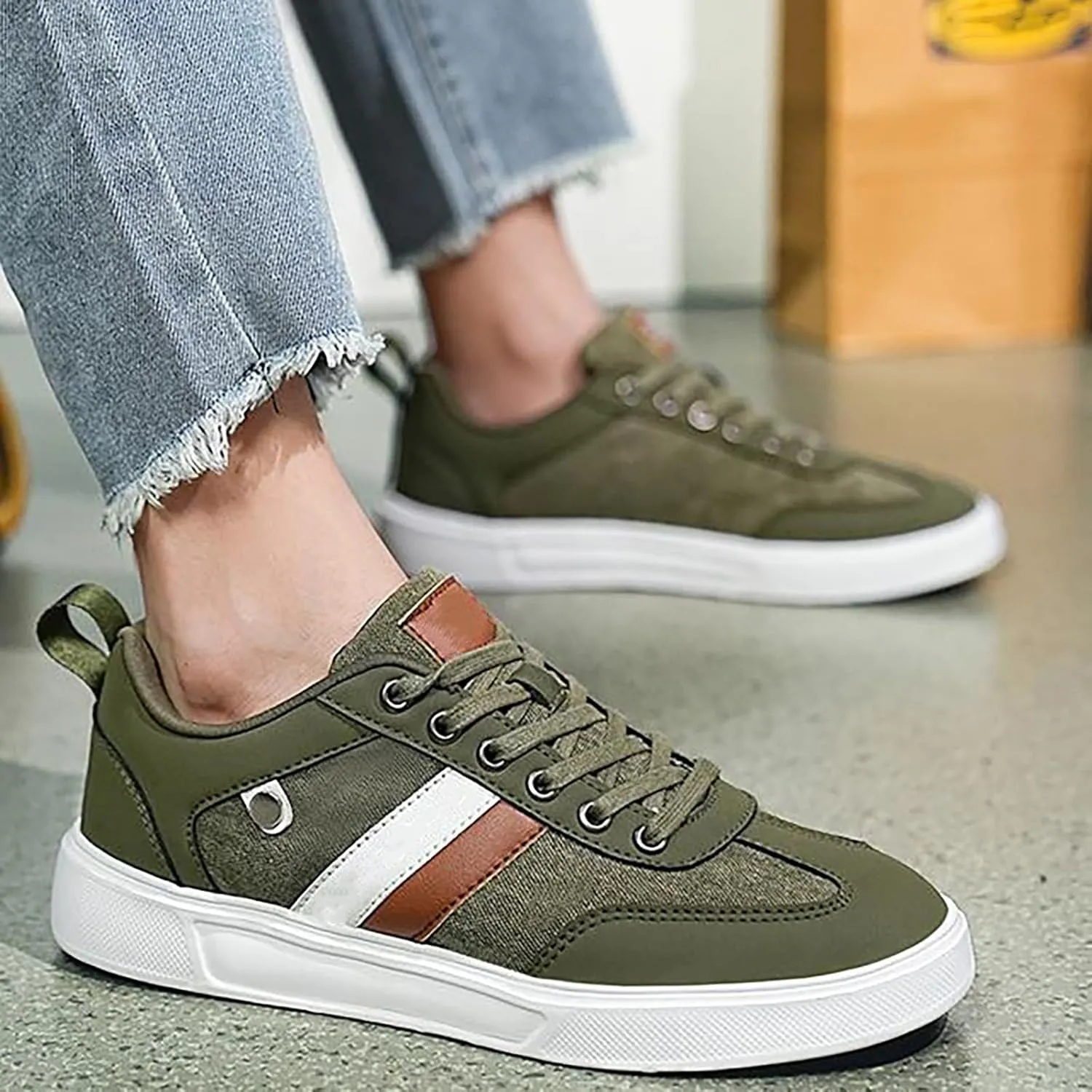 Womens Slip On Sneakers Wide Width Womens Work Shoes Men's Casual Dress Sneakers Comfortable Dressy Slip on Loafers for Women Dressy Slip On Sneakers Women Wide Width
