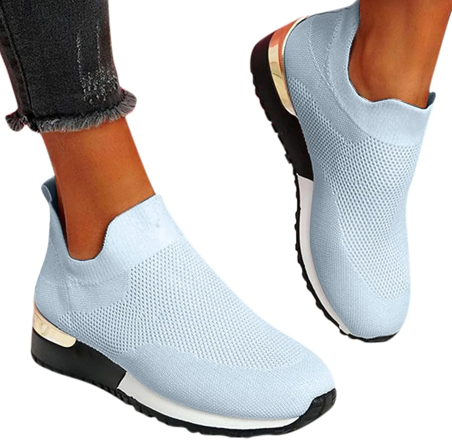 Womens Slip On Walking Shoes Non Slip Running Shoes Mens Running Shoes Walking Men's Shoes Casual Slip On Sneakers Slip On Tennis Shoe Cross Trainer Shoe