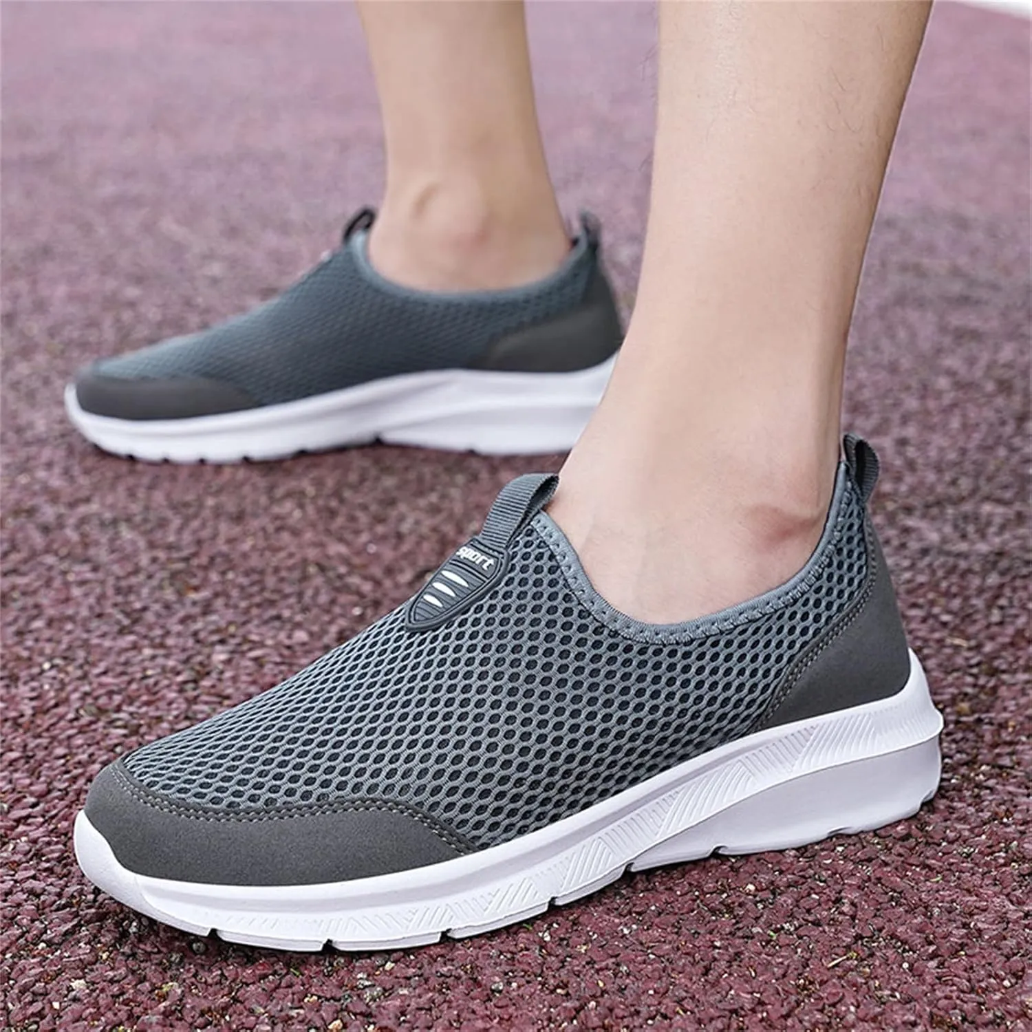 Womens Slip On Walking Shoes Non Slip Running Shoes Non Slip Work Shoes Women Casual Men's Casual Shoes Walking Sneakers Slip On Tennis Shoe Loafers Casual Slip On