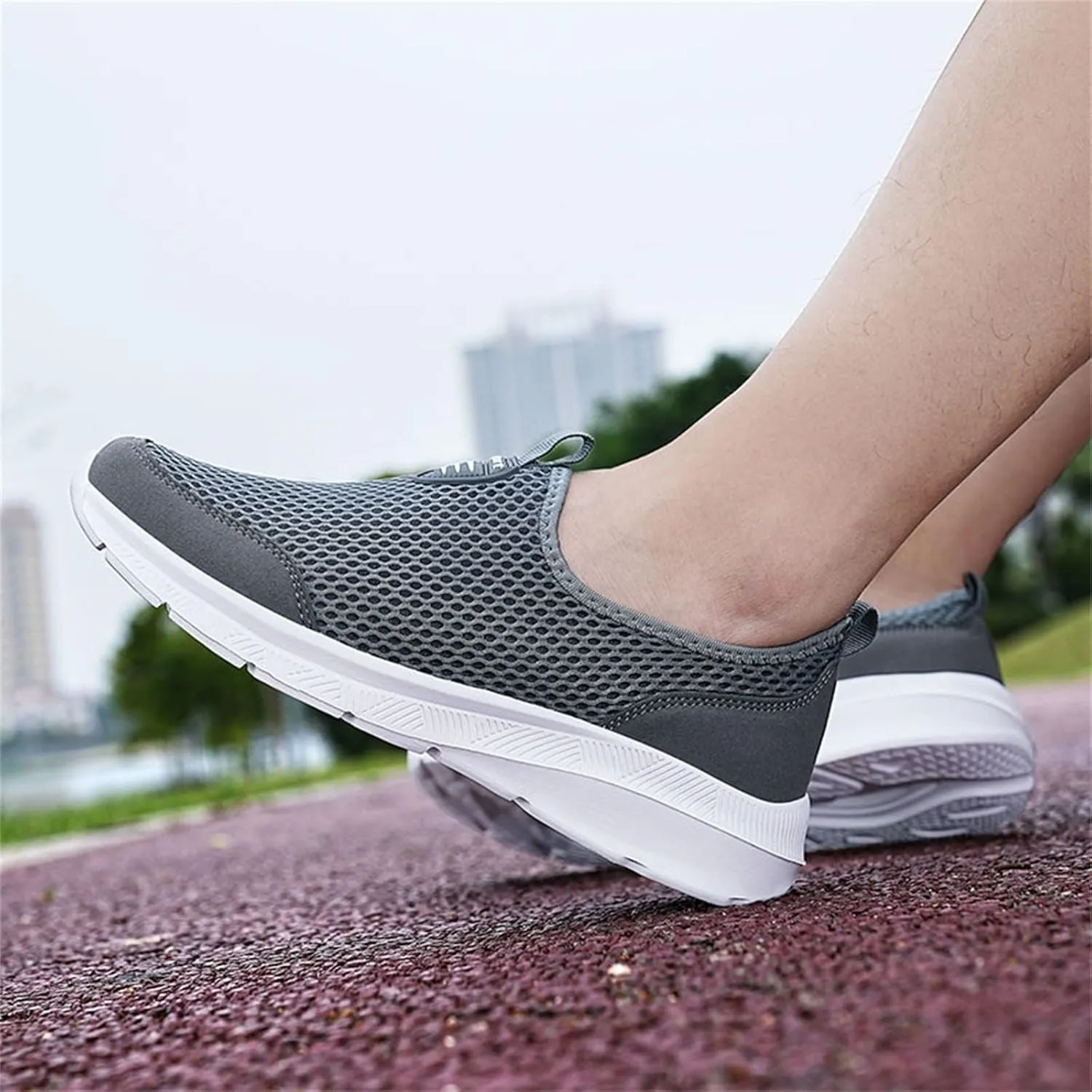 Womens Slip On Walking Shoes Non Slip Running Shoes Non Slip Work Shoes Women Casual Men's Casual Shoes Walking Sneakers Slip On Tennis Shoe Loafers Casual Slip On