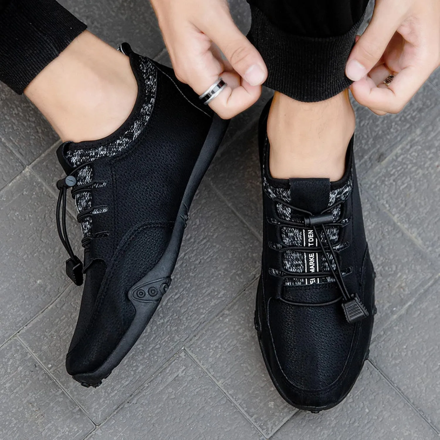 Womens Sneakers Size 8 Trendy All Black Tennis Shoes for Women Slip On Women Shoes Size 10 Sneakers Walking Sneakers for Women Zapatos De Gym Para Mujer