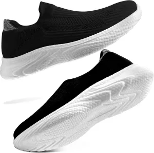 Womens Tennis Shoes Casual Fashion Sneakers Breathable Slip-On Walking Footwear for Workout Gym Sports