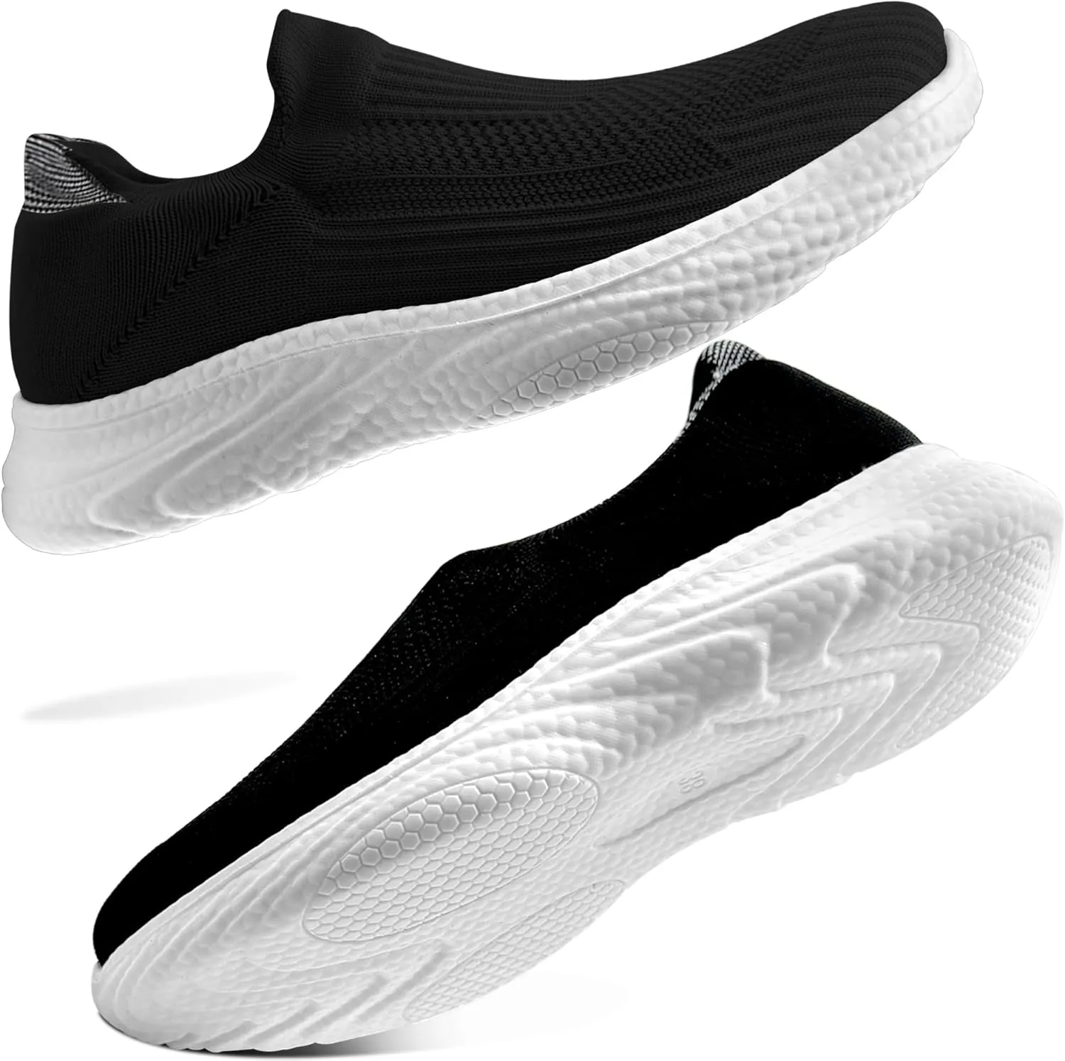 Womens Tennis Shoes Casual Fashion Sneakers Breathable Slip-On Walking Footwear for Workout Gym Sports