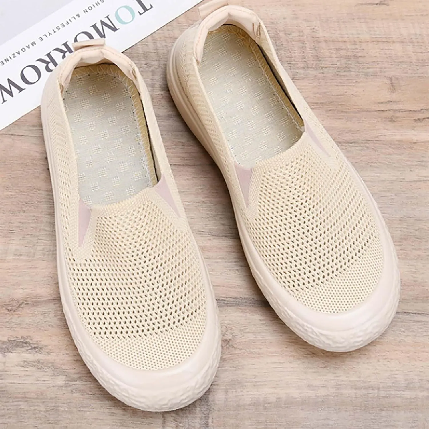 Womens Tennis Shoes Jogging Casual Slip On Shoes Fashion Sneakers 2025 Running Sneakers Comfortable Memory Foam Slip On Tennis Shoe Loafers Casual Slip On
